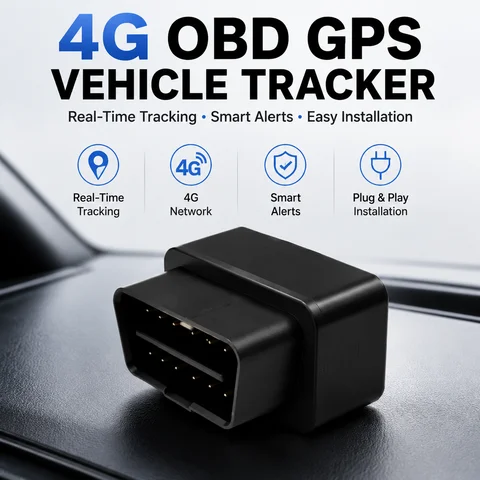4G OBD GPS Vehicle Tracker Real Time Tracking Car Locator Anti Theft APP Geo Fence Alert