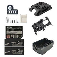 BL1830B Lithium-ion Battery Box 10X18650 Lithium Battery Pack Top Bottom Shell LED Key Sticker For Makita 18V BL1860 Housings