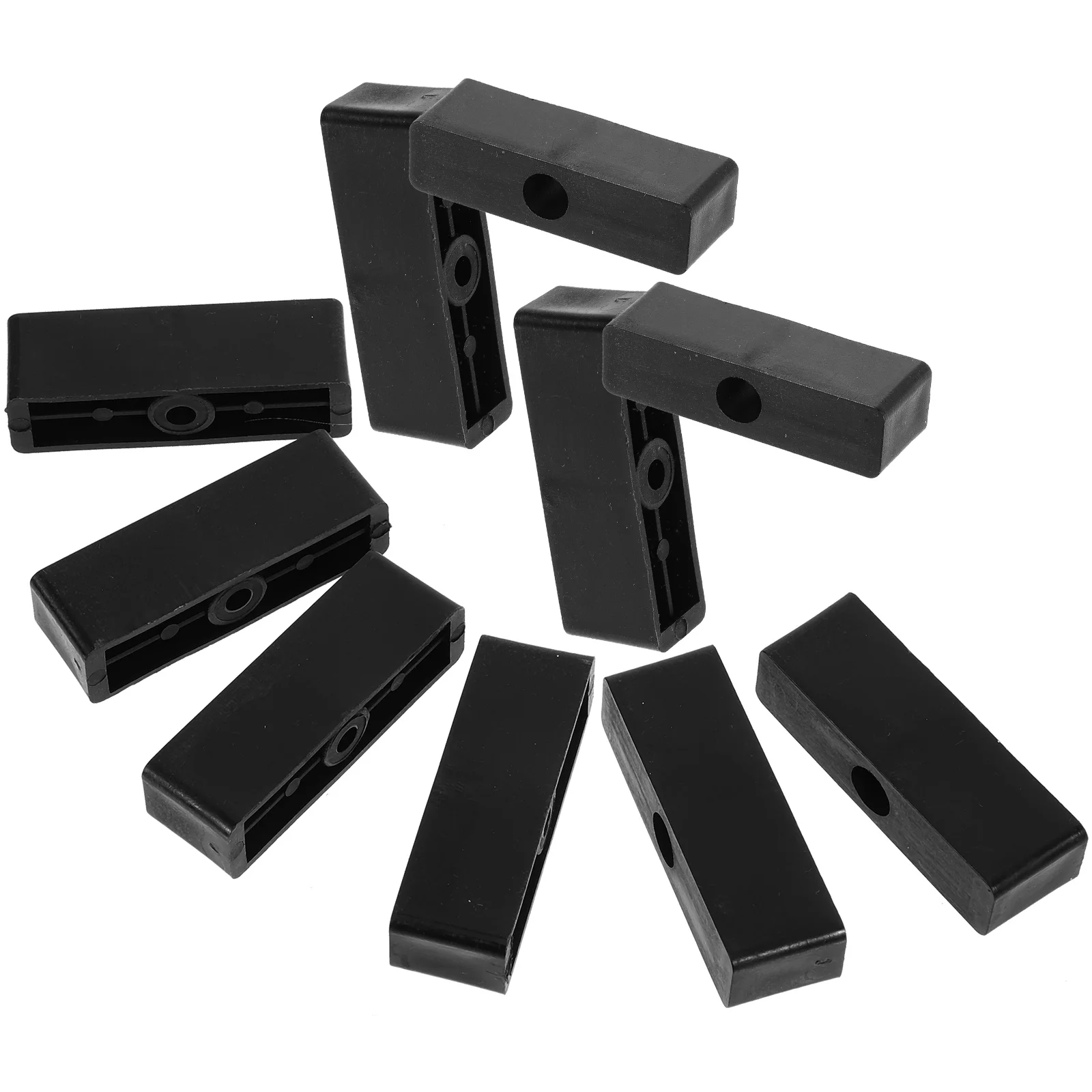 

10pcs Sliding Door Window Stopper Vertical Horizontal Child Safety Locks Black Plastic Security Bar Home Protection