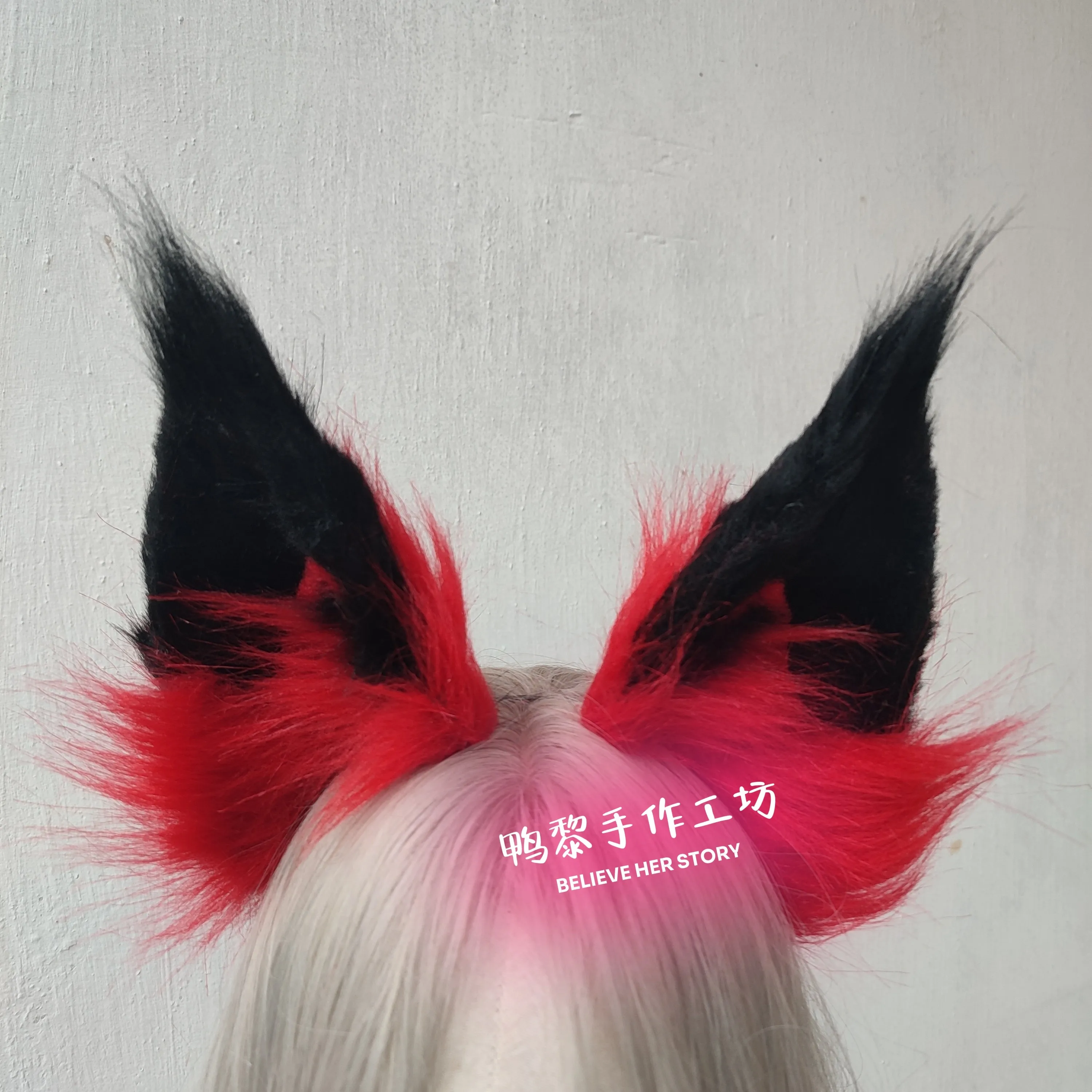

Anime Hazbin Hotel Alastor Devil Ear Headband Headpiece Cosplay Props Halloween Carnival Cosplay Party Props Accessories
