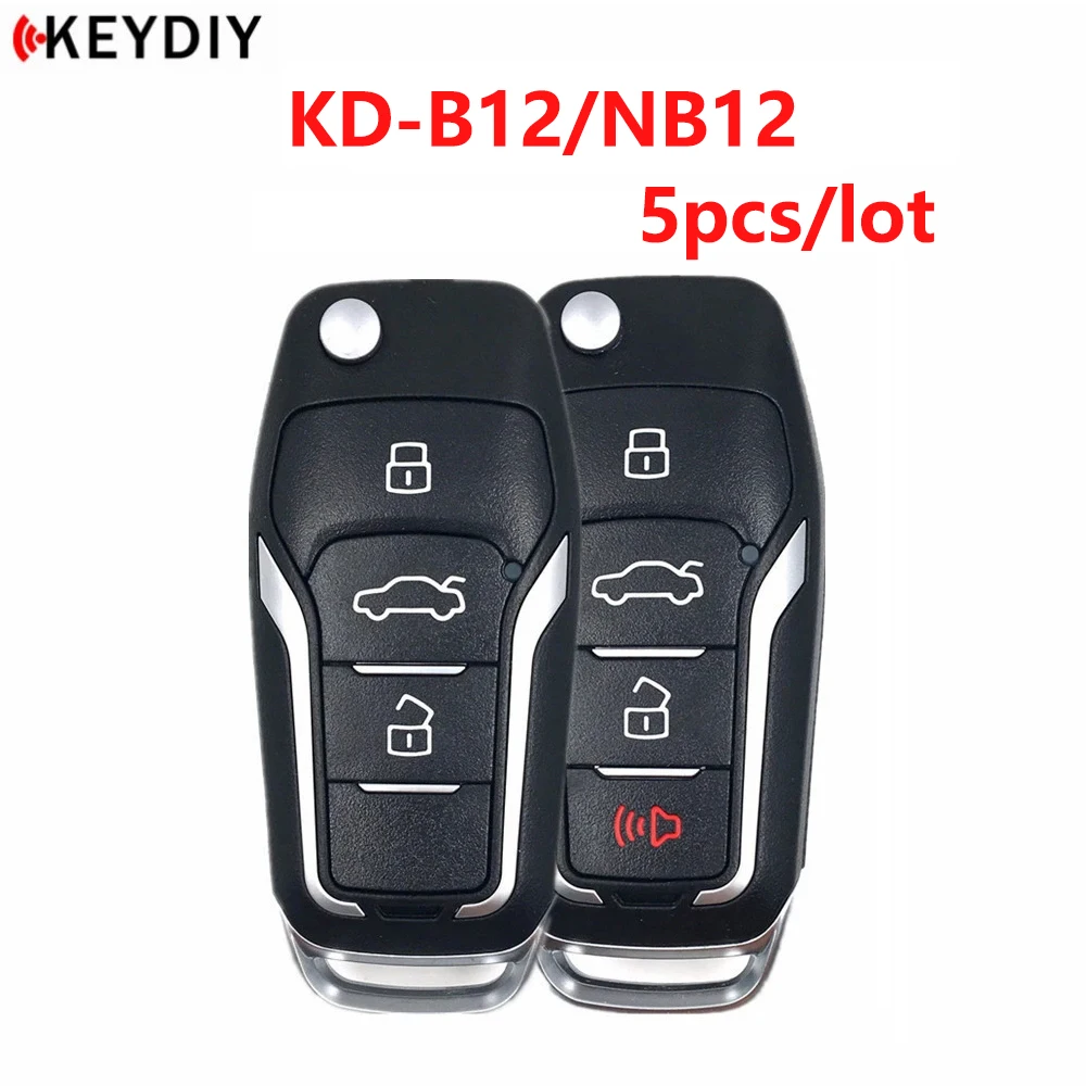 

5pcs KEYDIY KD900/KD-X2/KD-MAX MINI Key Programmer Remote Control KD B12-4/3 NB12-3/4 for Ford Car Key