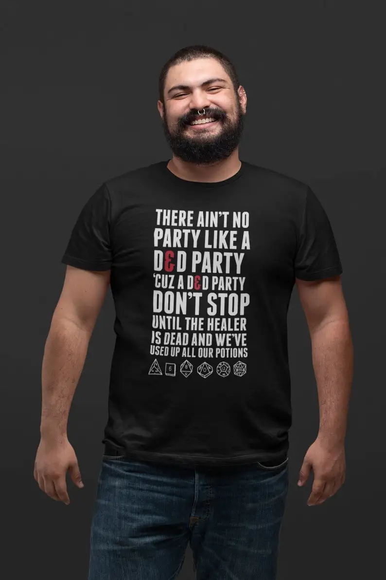 D&D Party T-shirt dungeons and Dragons Inspired design