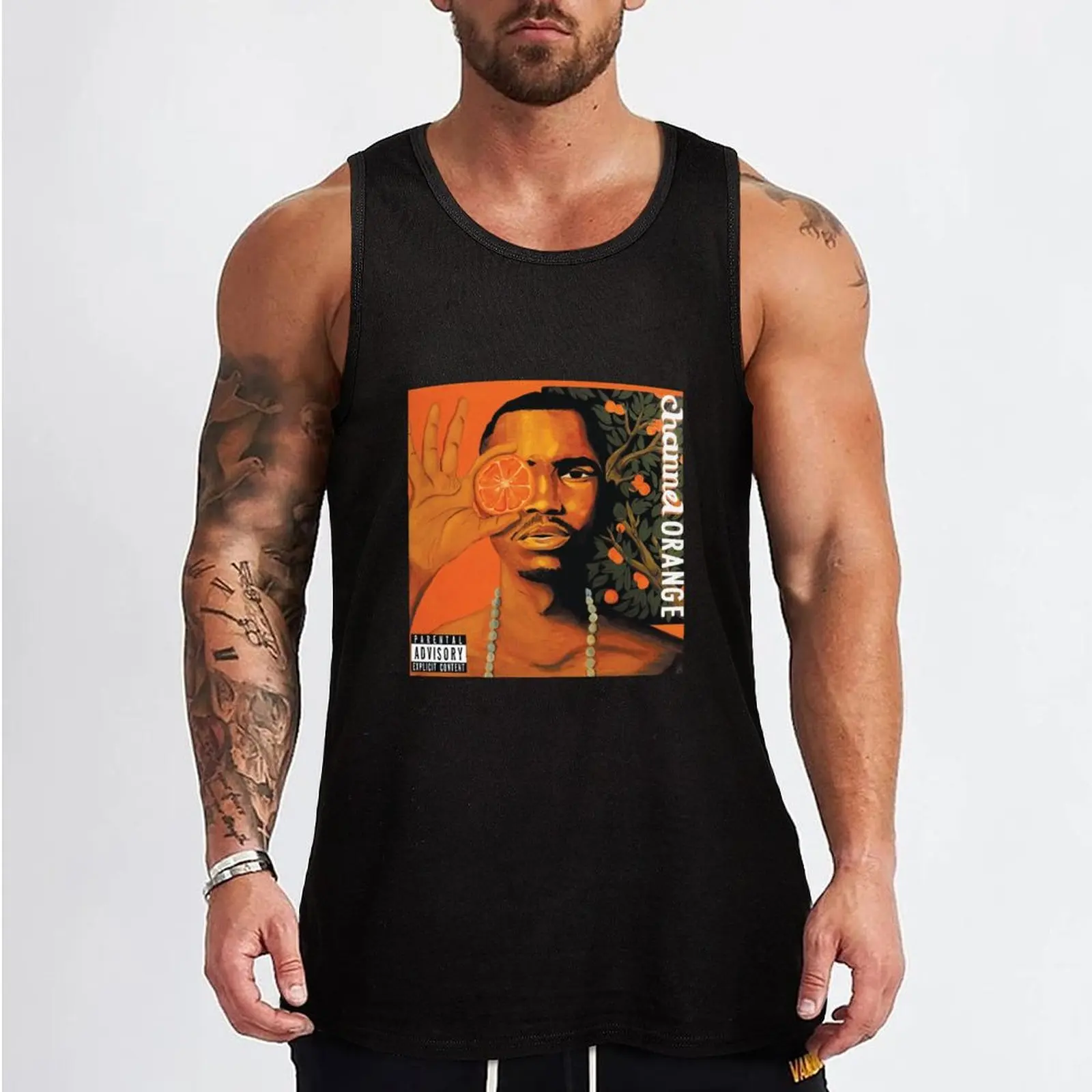 CHANNEL ORANGE, traditional painting Tank Top gym shirt man anime gym