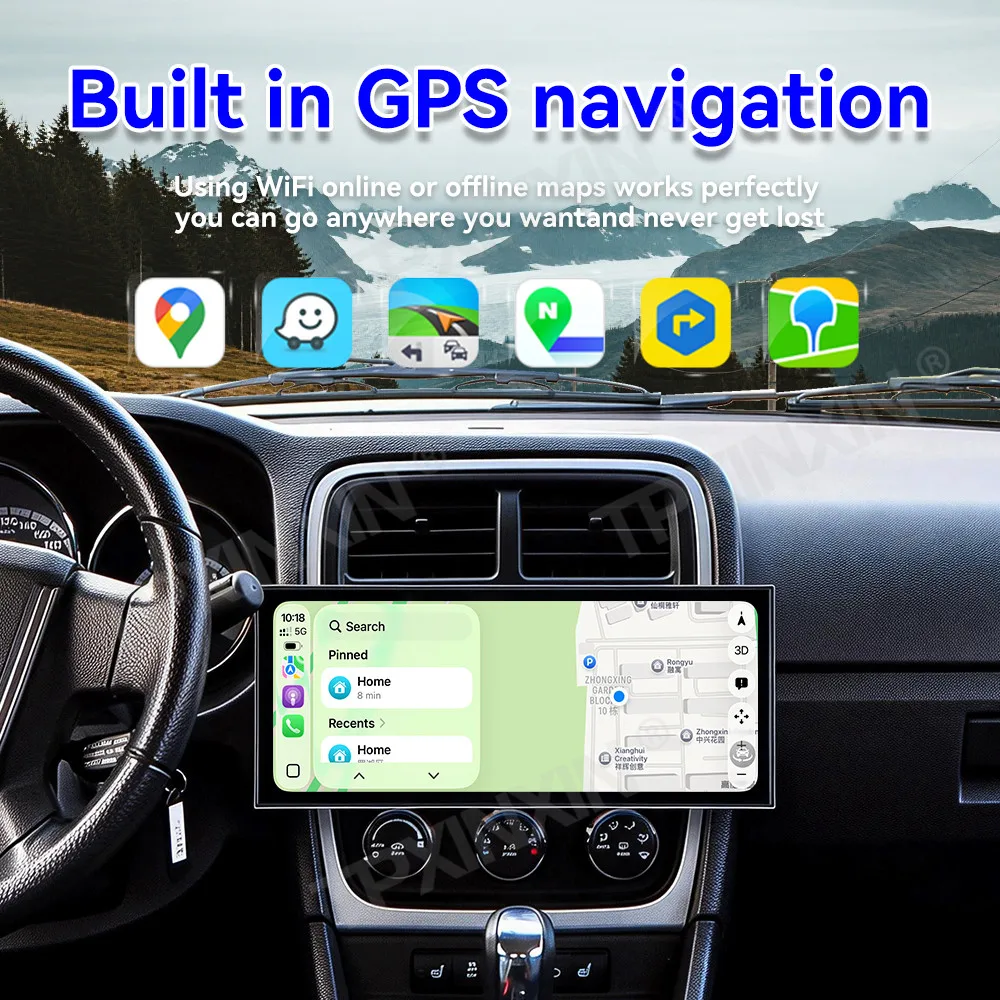 12.3 Inch GPS Navigation For Dodge Caliber 2010-2012 Multimedia Player Android 15 Car Radio CarPlay Head Stereo Unit HD Screen