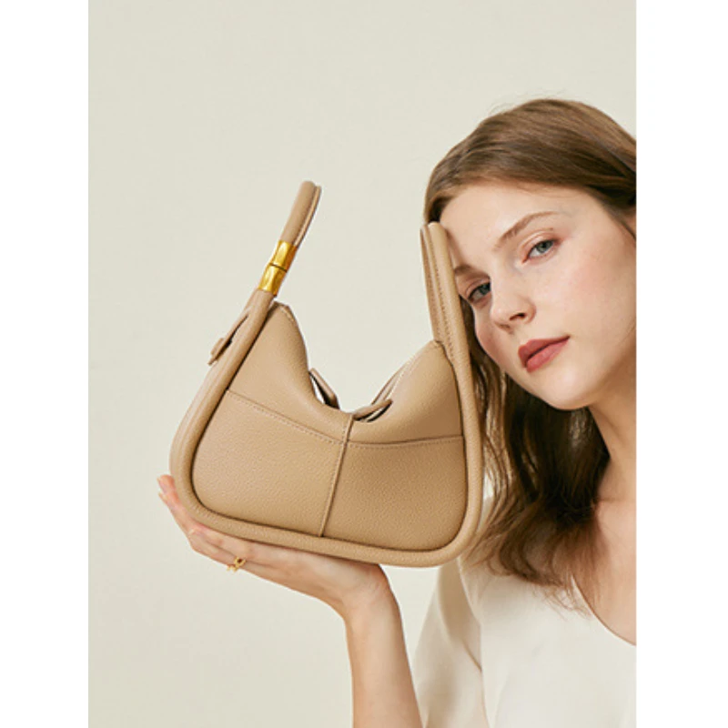 Women Handbags Shoulder Bag Top-Handle Bags Genuine Cow Leather Multifunction Luxury Design Simple Lady Crossbody Female Totes