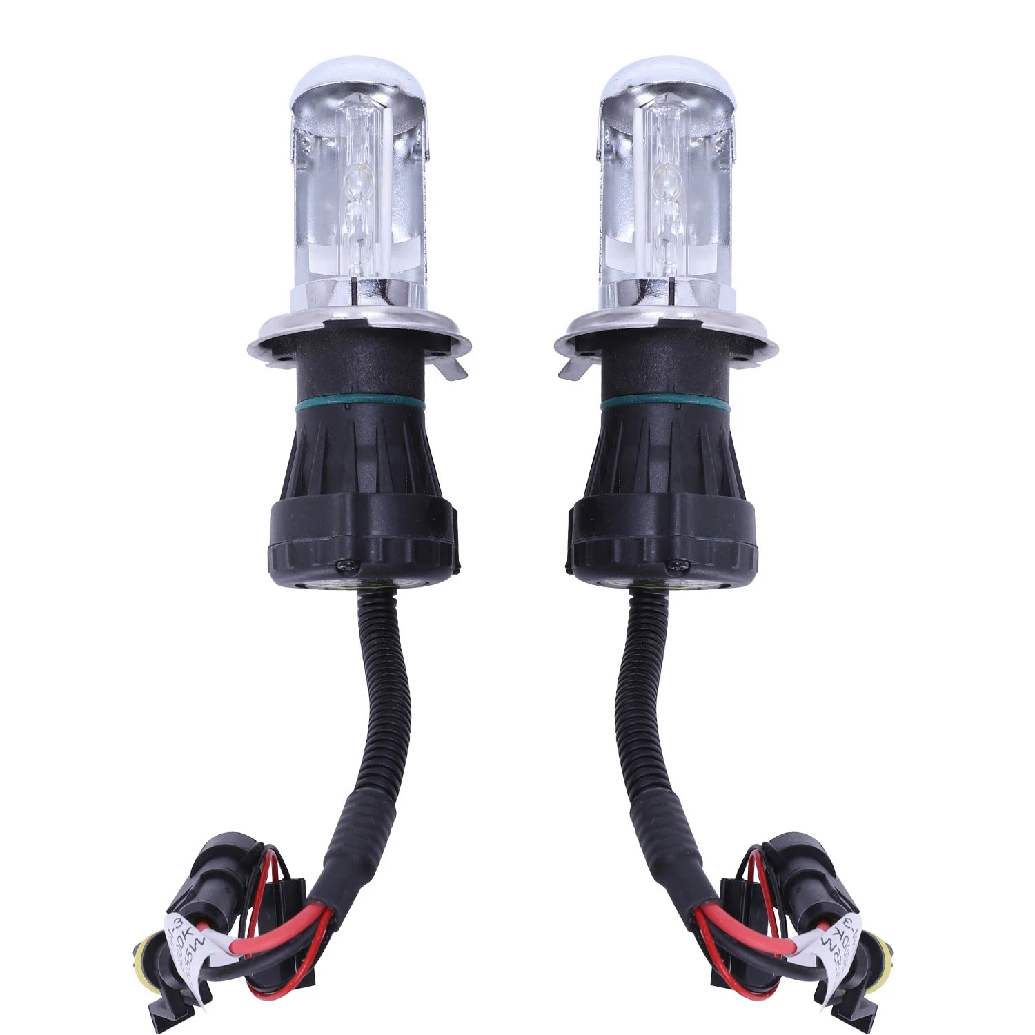 2X Bulb AUTO HID BI-Xenon Beam HI / LOW Bulb H4 (55W 6000K)