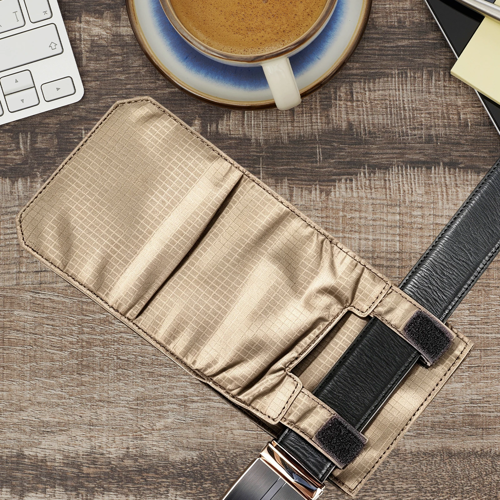 Nylon Mini Wallet Waterproof Anti-Theft Waist Pouch Large Capacity Hidden Passport Holder Bag for Credit Cards ID Cash Passports