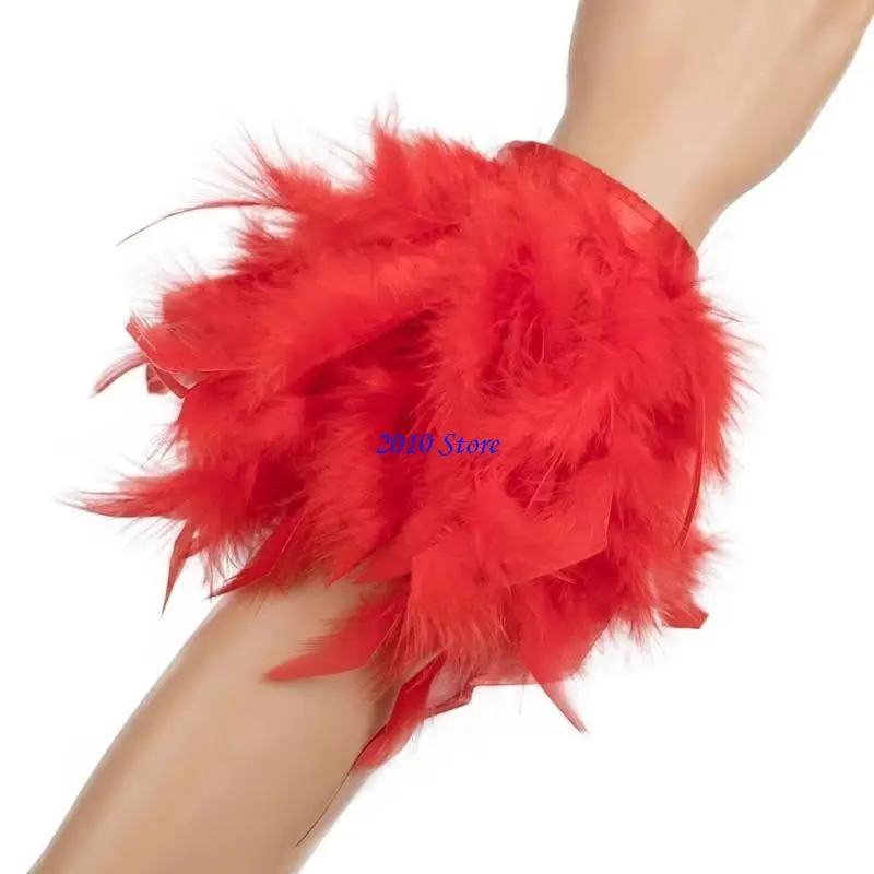 F3MF colorido pulseira penas penas mangas braço para eventos para eventos dança acessórios