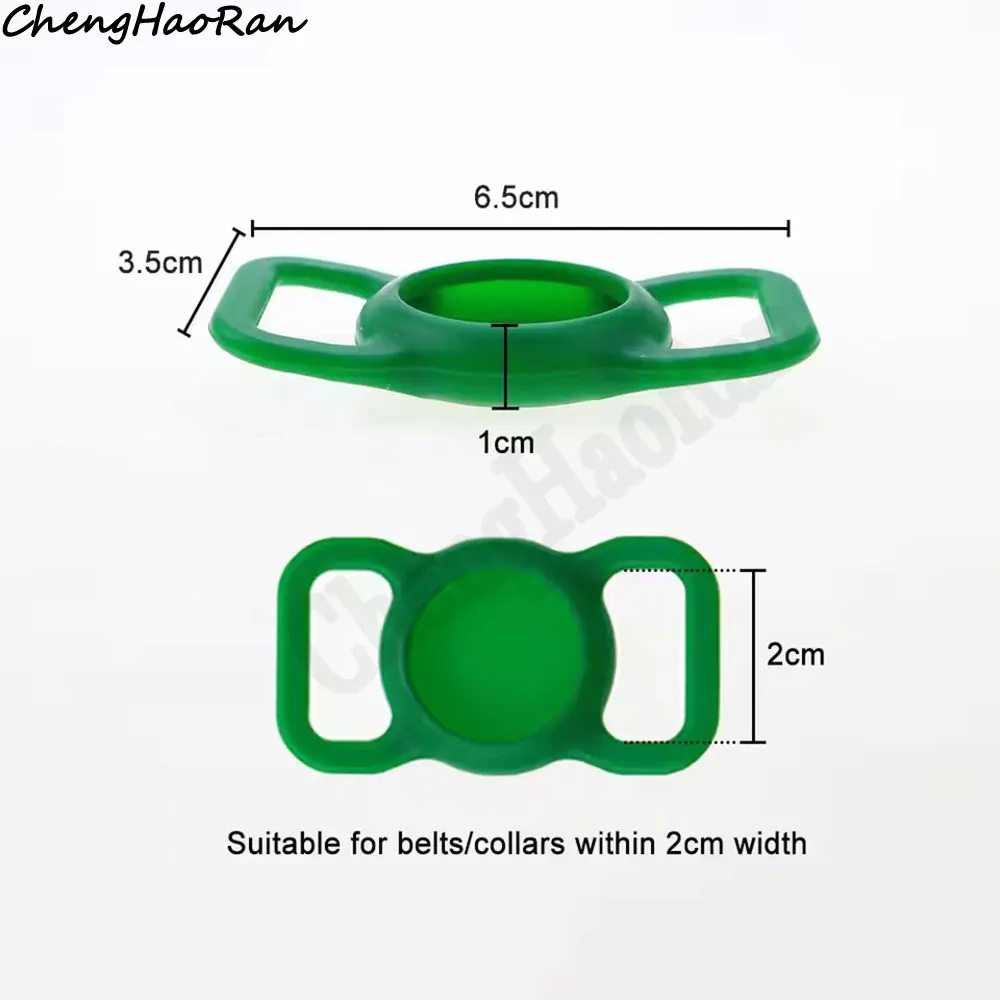 1 Pc Durable Scratch and Loss Resistant Sleeve Keychain Sleeve For AirTag Pet Tracking Device Soft Silicone Protective Cover