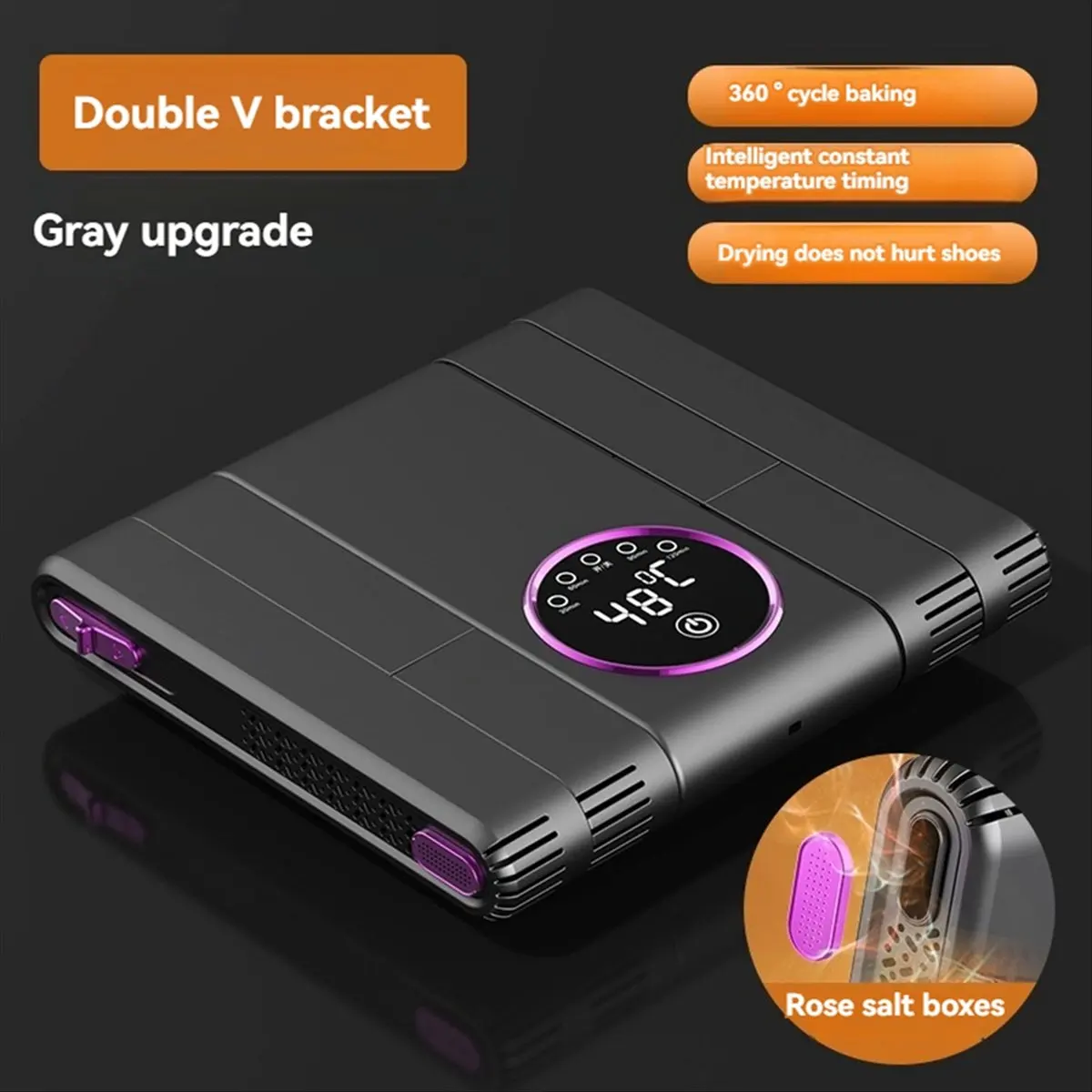 

A249I Boot Dryer Portable Electric Shoe and Boot Dryer 180° Folding Design Smart Display for Shoes Gloves Hats Socks EU Plug