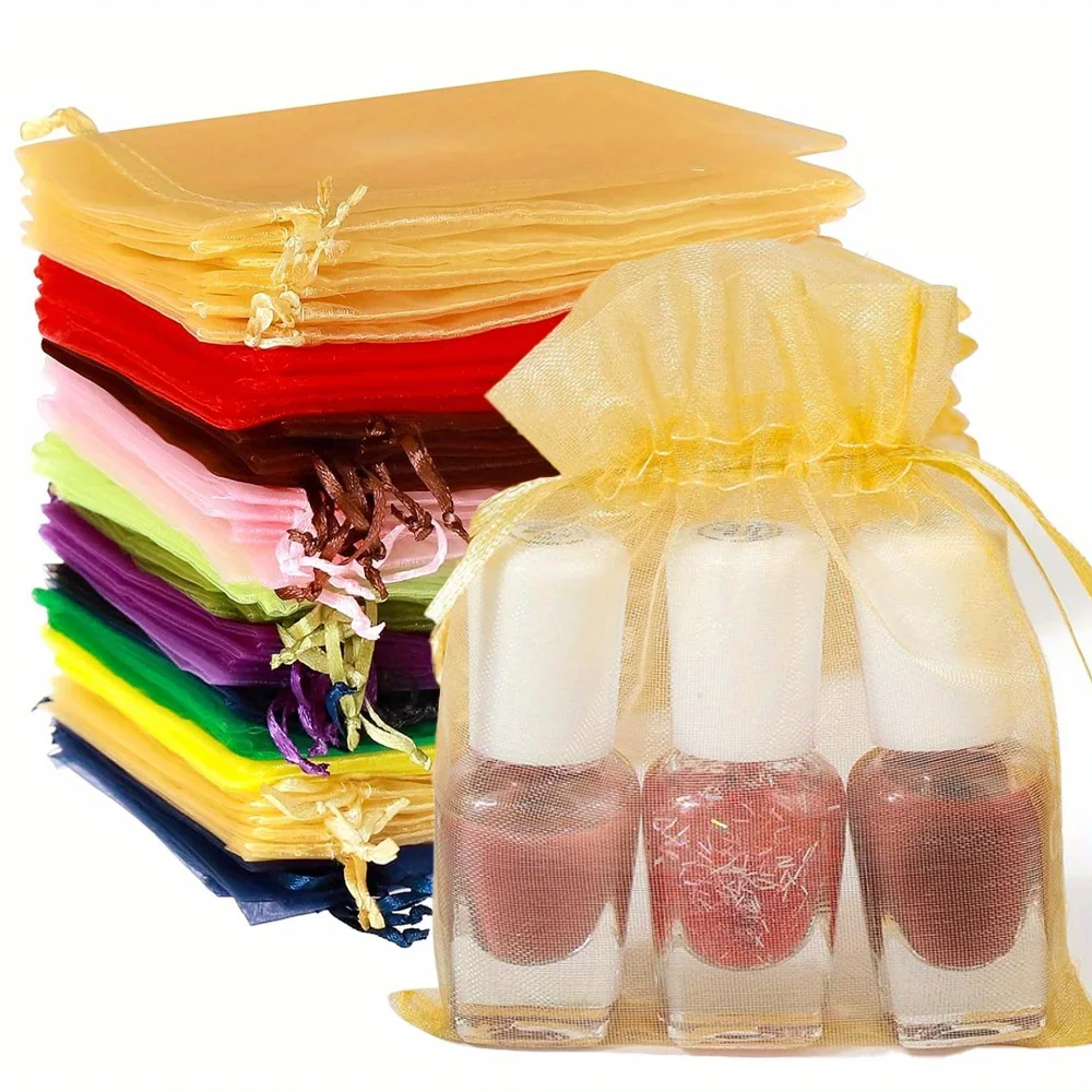 

10/30/50pcs Transparent Hard Gauze Bags, Jewelry Packaging Bags, Used for Valentine's Day and Mother's Day Packaging Accessories