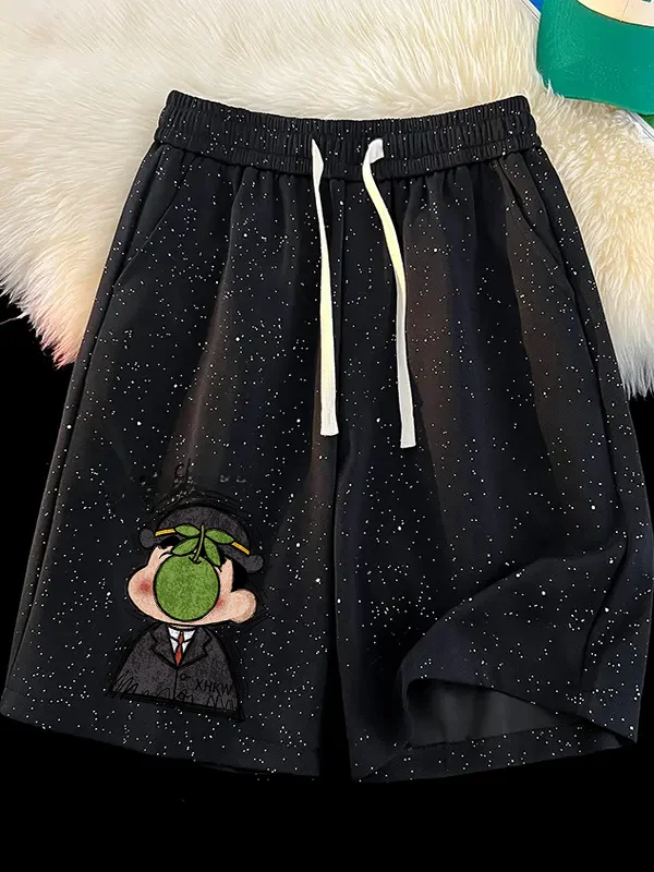 

Мужские повседневные свободные летние брюки Iny Fitn, прямые, длиной до колена, из дышащего хлопка, комфортные