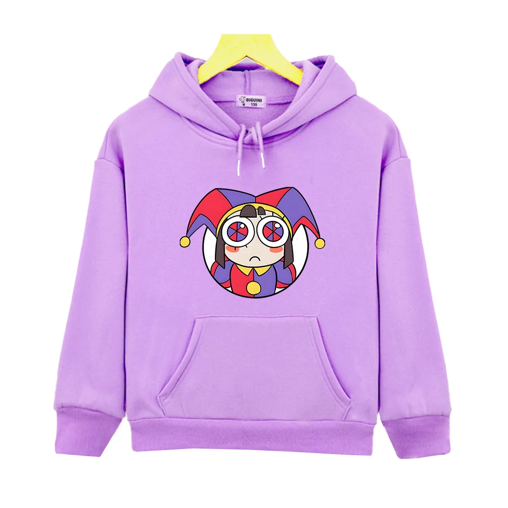 The Amazing Digital Circus Hoodie Pomni Girls/Boys Unisex Sweatshirts Vintage Kawaii Cartoon Harajuku Clothes Anime Long Sleeve