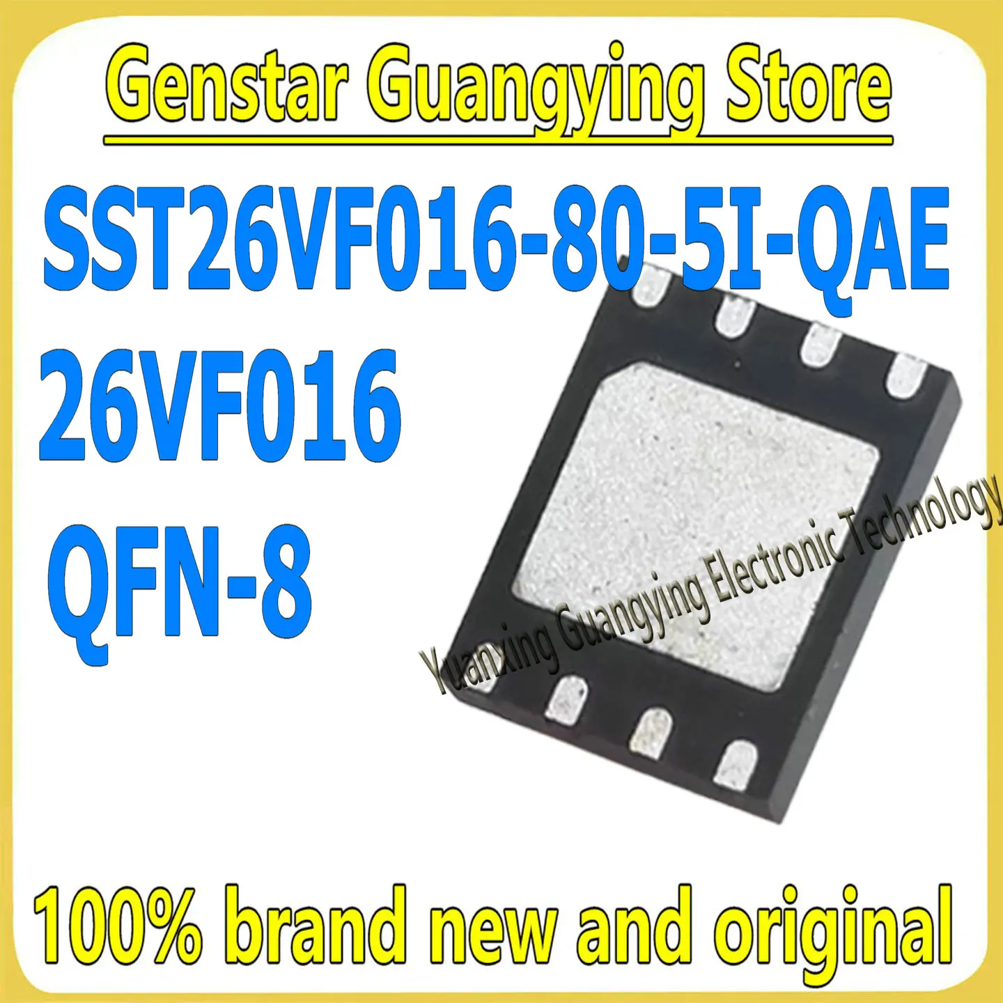 (1 piece) SST26VF016-80-5I-QAE 26VF016-80-5I-QAE 26VF016 80-5I-QAE QFN-8 Flash memory chipset 100% brand new