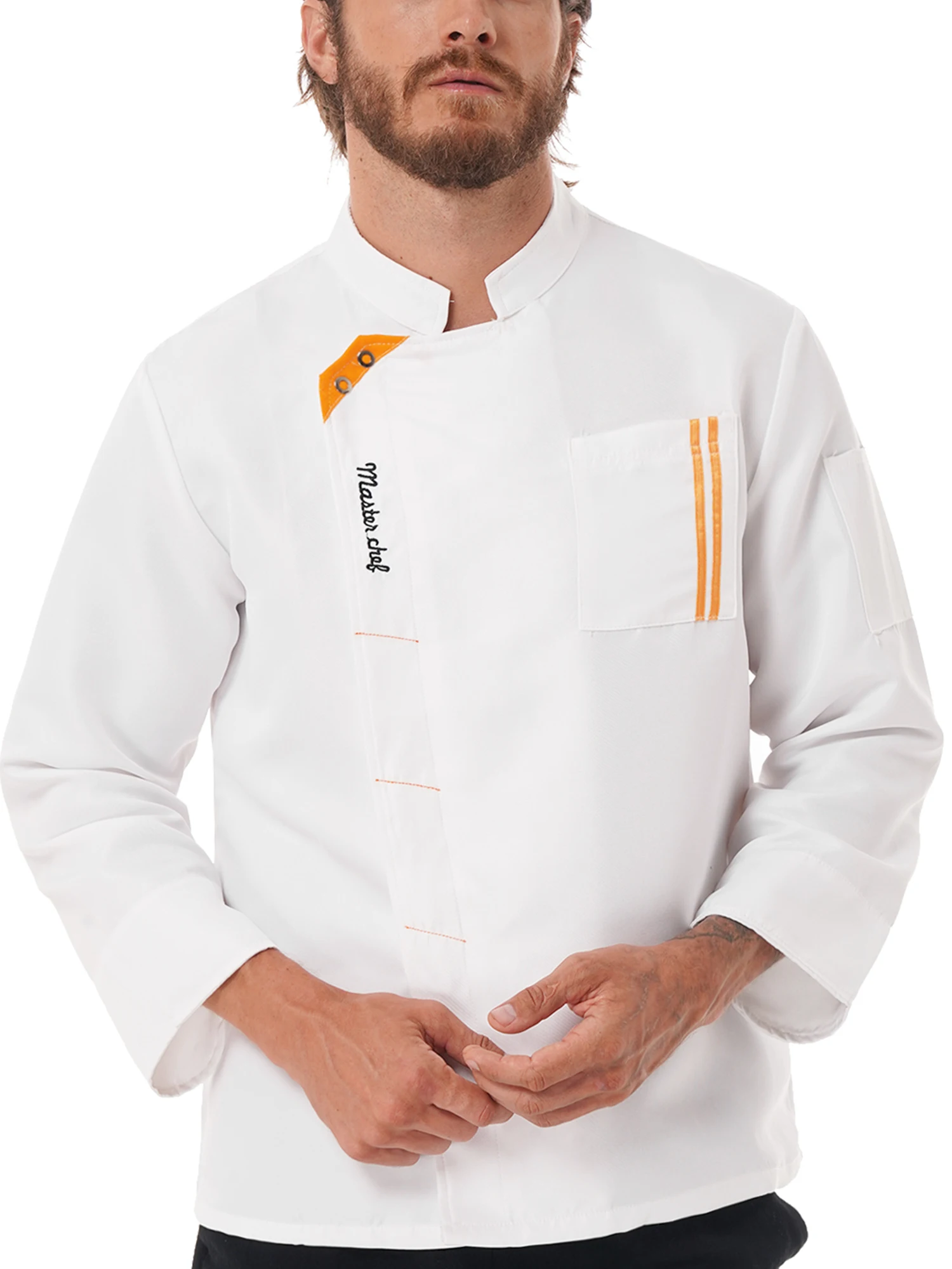 Chaqueta de Chef Unisex para hombre, uniforme de cocina para restaurante, Hotel, ropa de cocina, camisa de Chef de Catering