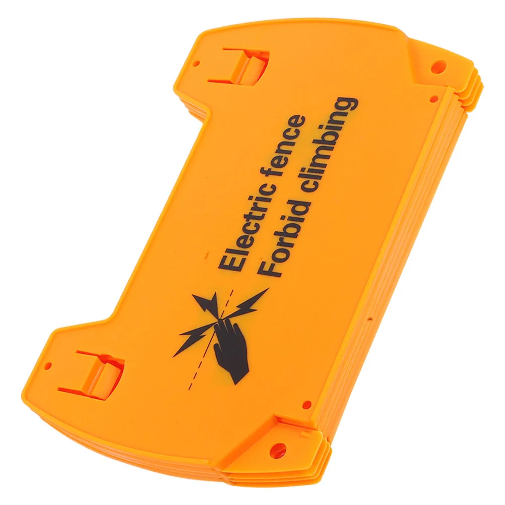 

4pcs Electric Fence Warning Signs Plastic Danger Prohibition Traffic Security Industrial Labels Outdoor Use