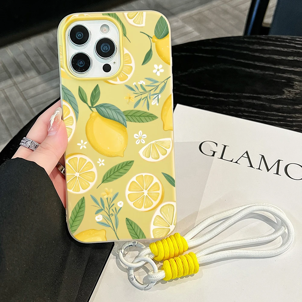 여름 레몬 젤리 질감 폰 케이스 (아이폰 17, 16, - Phone Cases With Straps 리뷰 및 가격