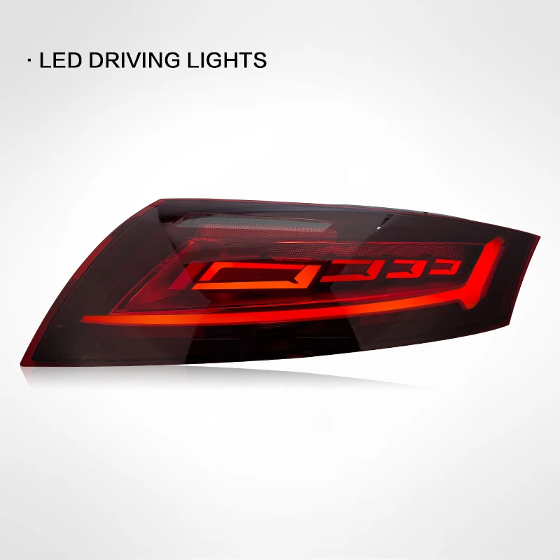 Car Taillight for TT 2008-2014 Assembly Retrofit New LED Dynamic Water Steering Rear Clear Car Accessories