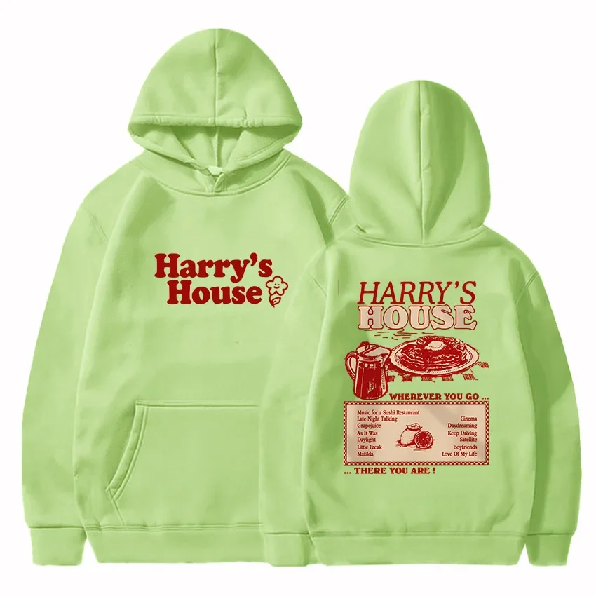 Harrys House Love on Tour Hoody Men\'s Autumn Fleece Sweatshirt Unisex Lovely Aesthetic Hoodie Retro Comic Print Graphic Clothes