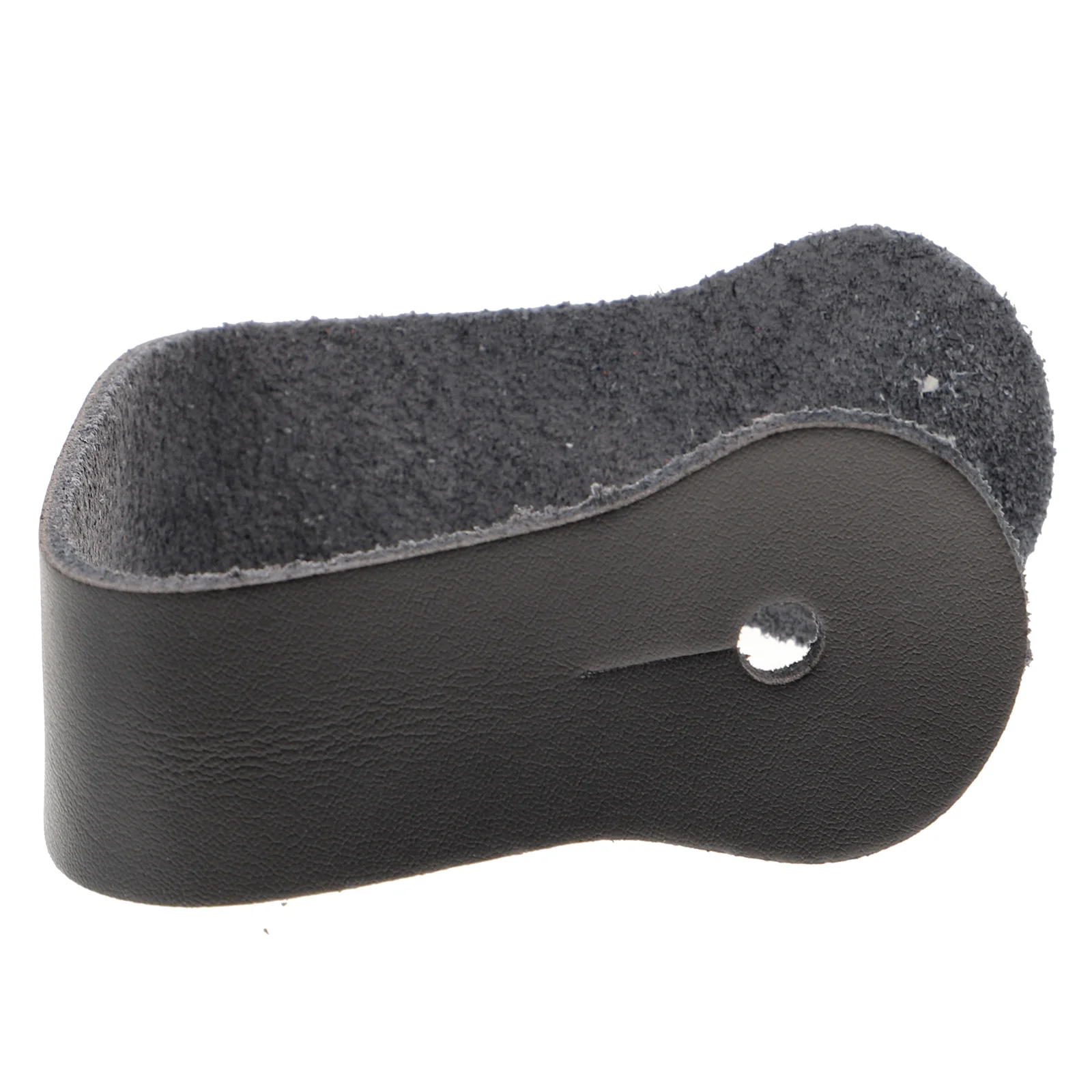 

Black Cowhide Headstock Hanging Strap for Guitars Ukuleles Button Adapter Wall Decor Stability Musical Instruments Accessories