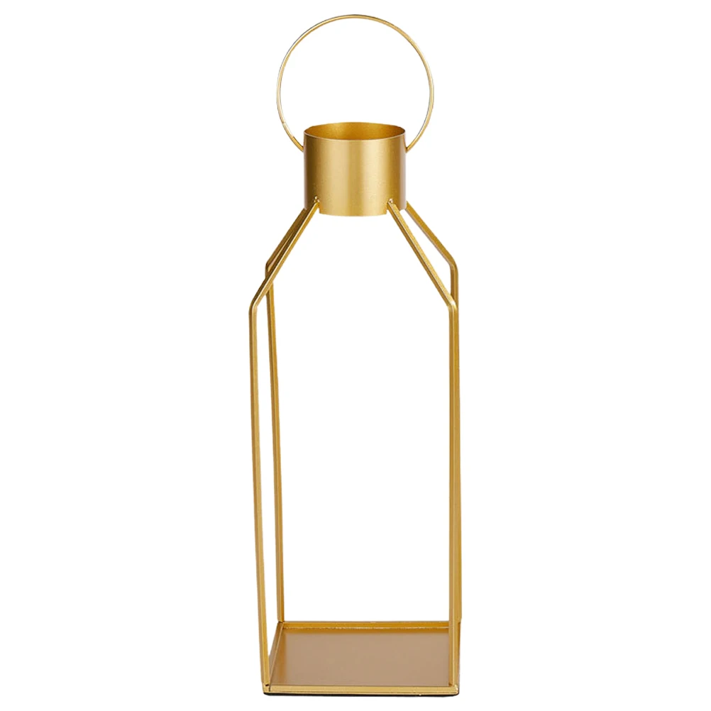 

Gold Iron Holder Tealight Stand European Style Simple Decorative Small Desk Bedroom Office Wedding Party