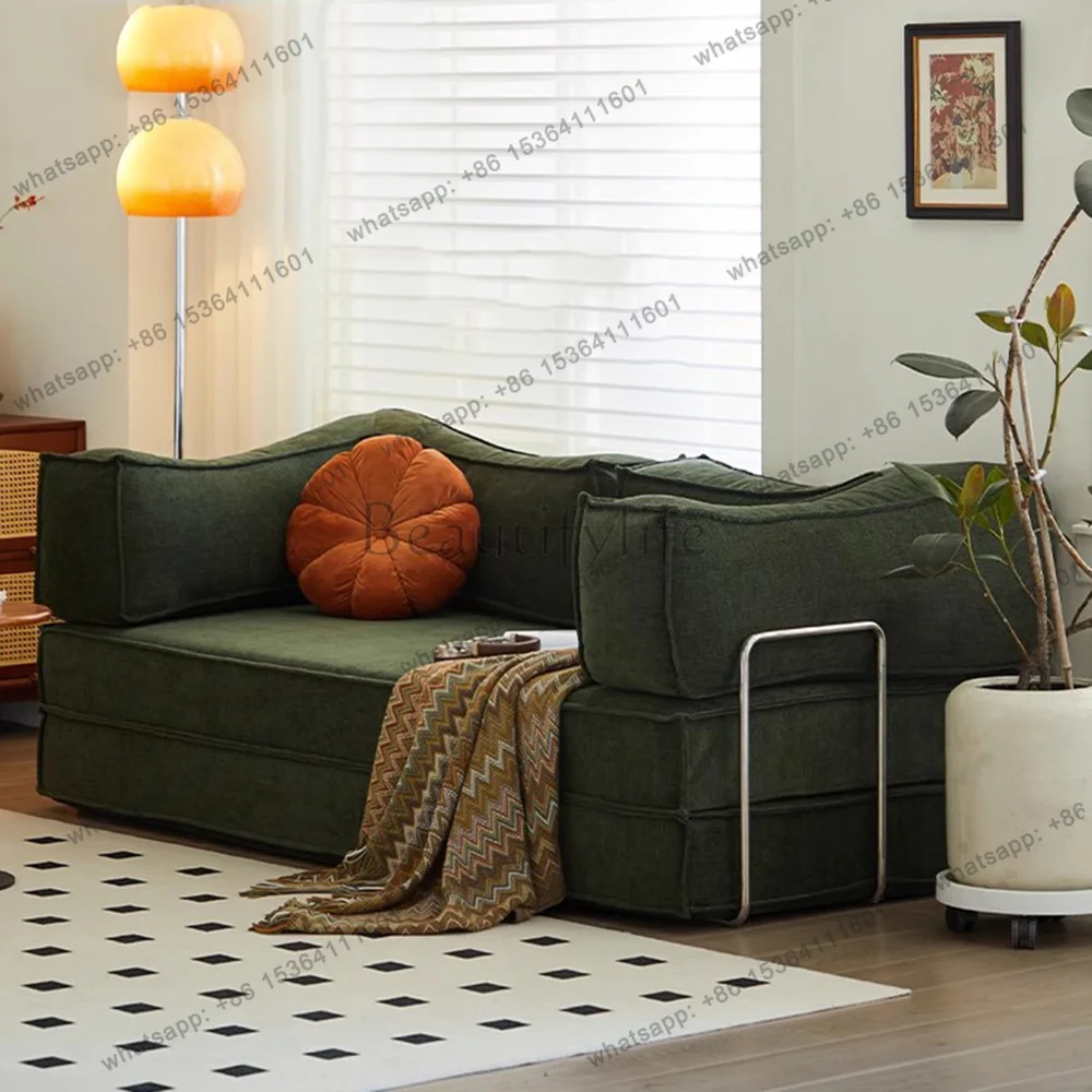 LJY Postmodern Designer Sofa Bed Lazy Multifunction Lounge Bedroom Single Sofa Foldable Office Service Muebles Lounge Furniture