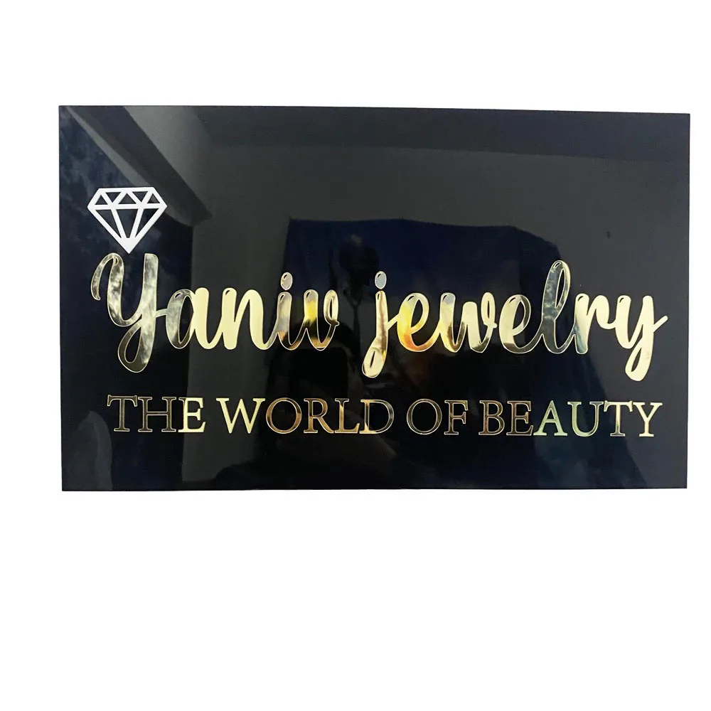 Custom Logo Business Sign Salon Hair Nail Lashes Brows Makeup Backdrop Name Signs Acrylic Square Signage Personalized Gifts