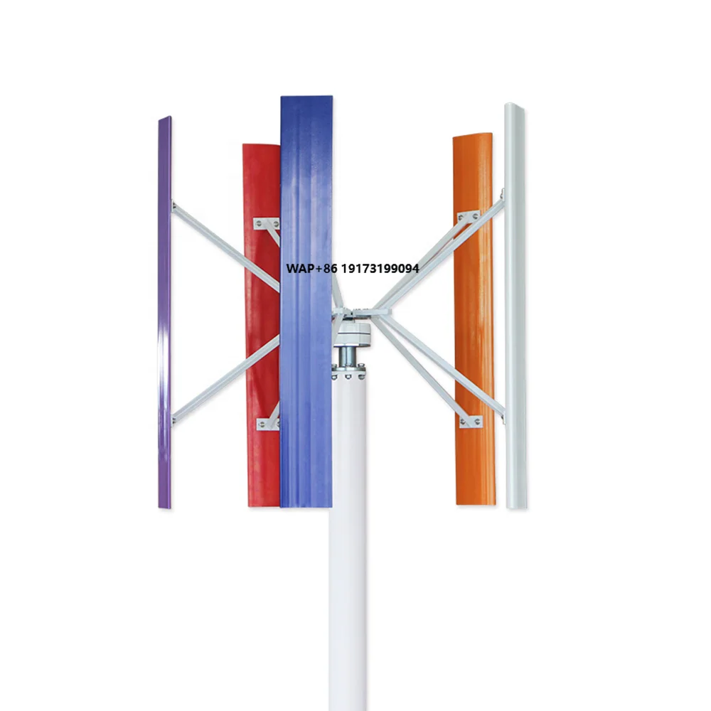 H-type 5000W Aluminum Alloy Vertical Wind Turbine Generator Wind Turbine Power Generator for Home