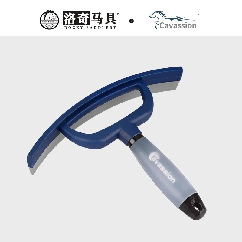 Cavassion horse sweat scraper Silicone handle non-slip