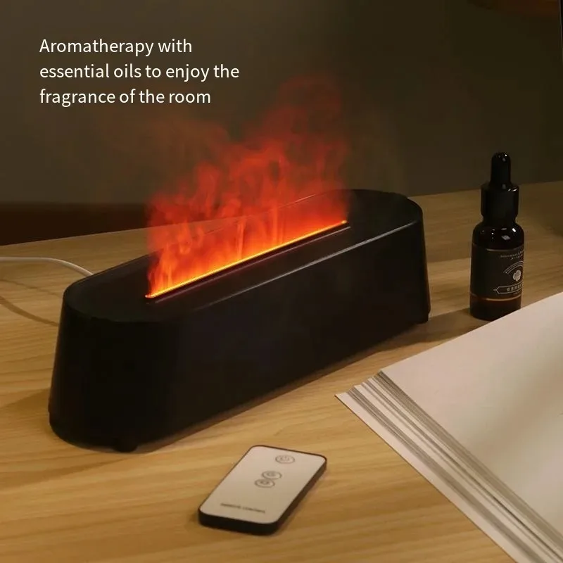 New Seven Color Flame Aromatherapy Machine Air Humidifier Air Purifier Home Bedroom Silent Aroma Spray Machine Office Car