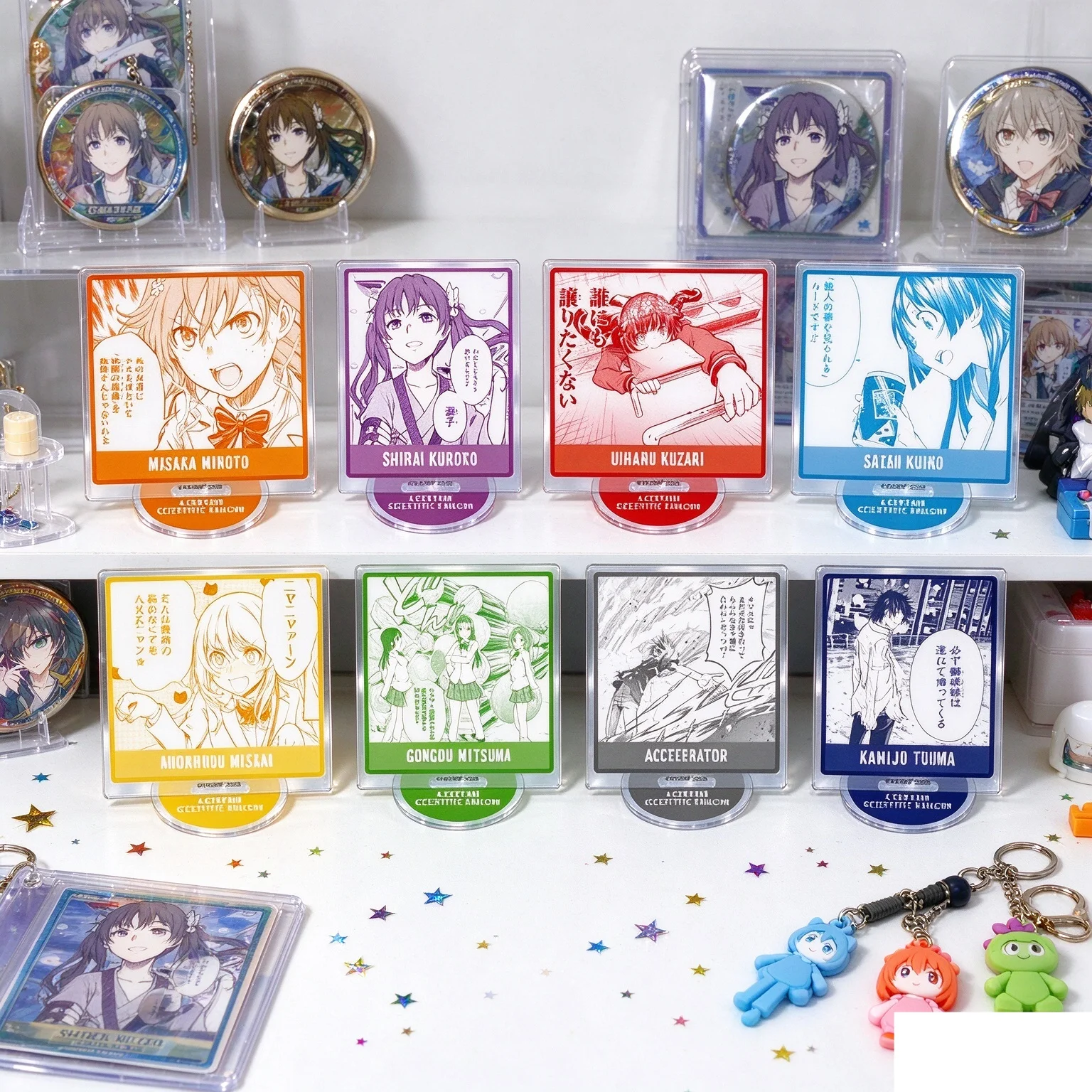 10CM Acrylic Stand Model Anime A Certain Scientific Railgun Model Action Figure Peripheral Collection Decorations Gifts Keychain