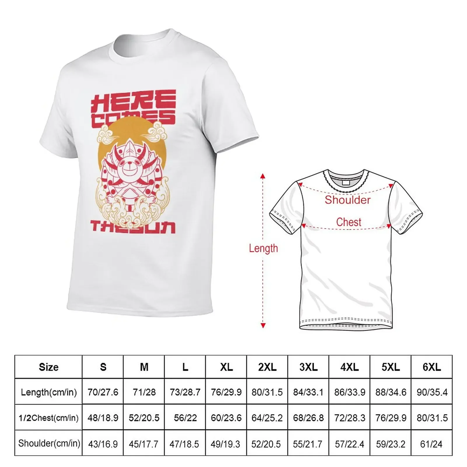 HERE COMES THE SUN T-Shirt tees korean fashion Tee shirt Aesthetic clothing mens tall t shirts