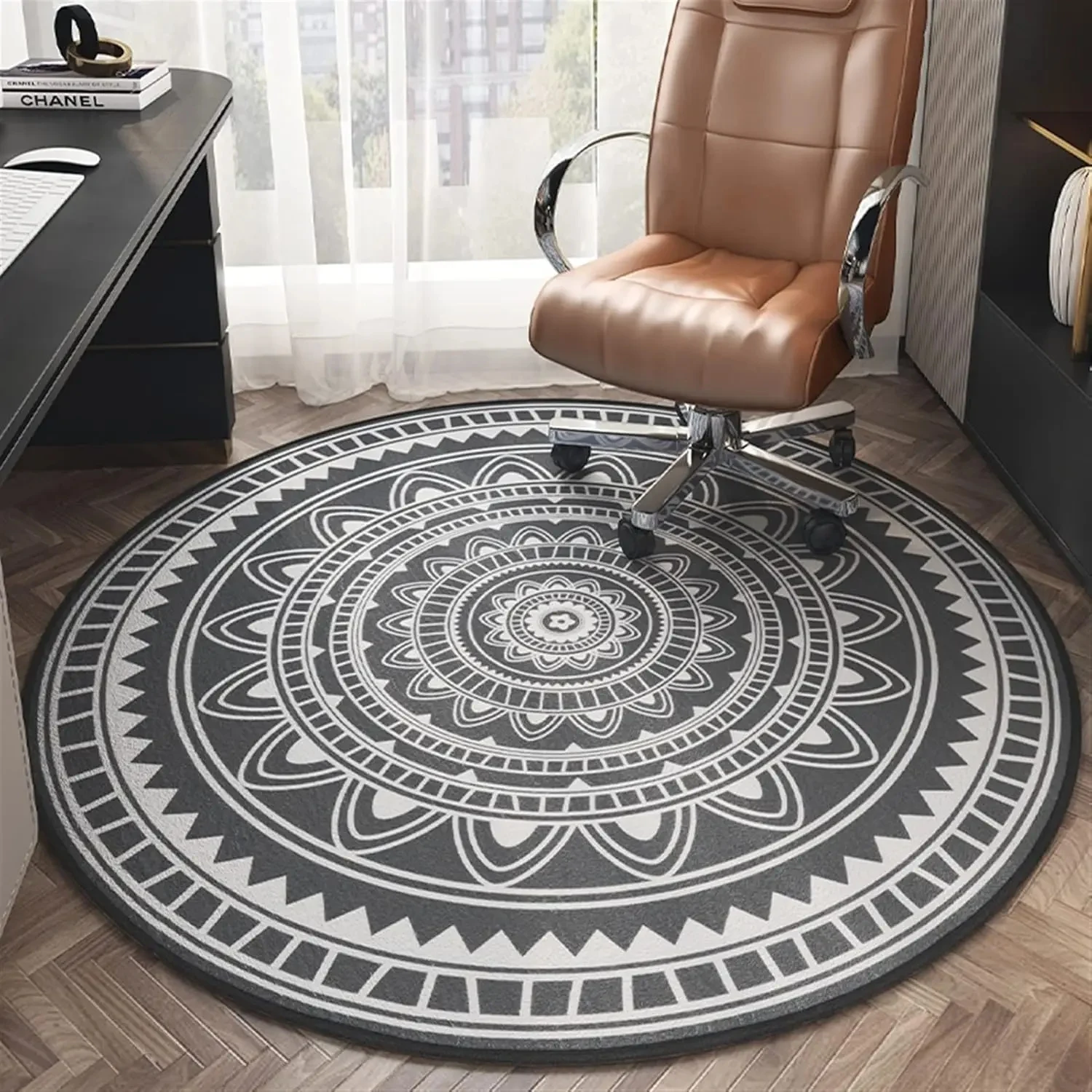 VIKAMA Vintage Okrągły Dywan - – Home Office Rug recenzja i cena