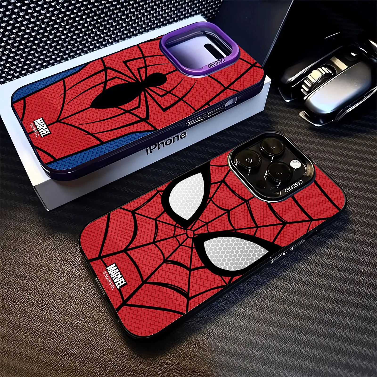 Marvel Spiderman Eye Fashion Silicone phone case for Apple iPhone iPhone 11 13 15 14 Pro Max 12 XR XS X Protective Sleeve Cover