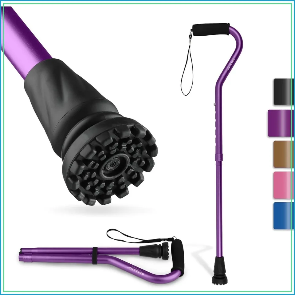 Lightweight Adjustable Folding Walking Cane for Mobility