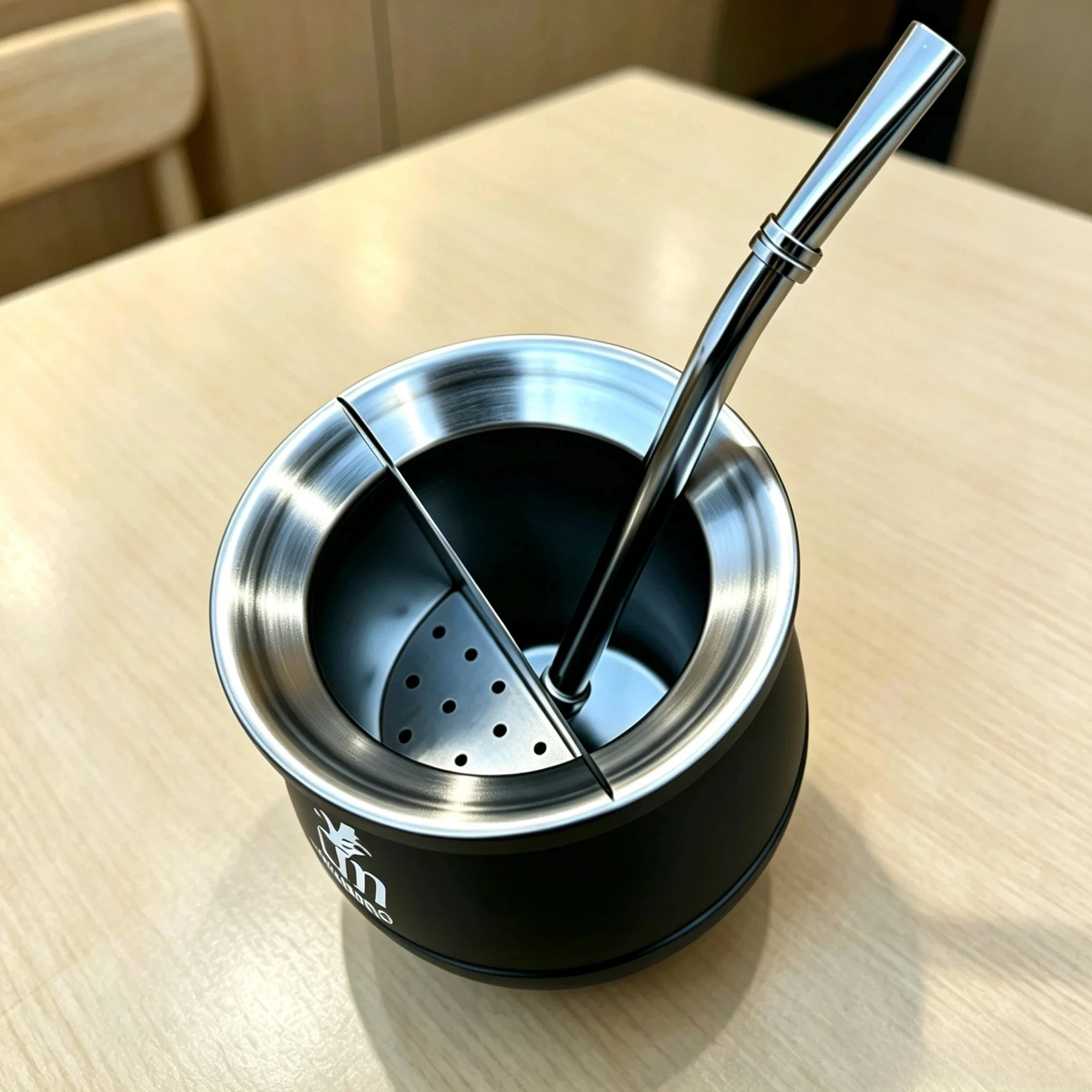 Gaucho Yerba Mate Separator Edelstahl Teesatz Entfernung Sanftes Trinken Inklusive Bombilla Strohhalm & Kürbisbecher Großhandel – Detail 3