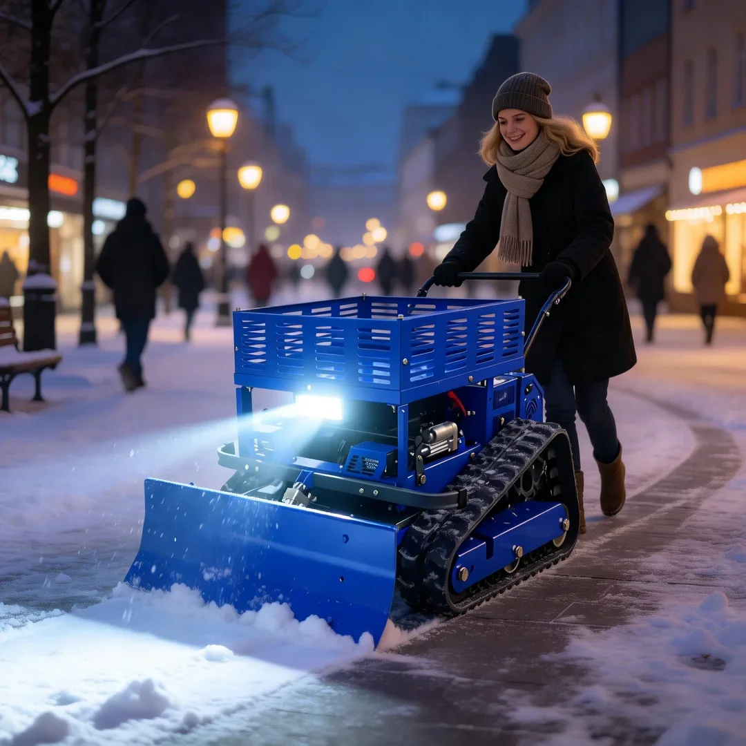Customized Lawn Mower - Remote Control Operation LED Illumination Snow Shovel Storage Rack Stable Cutting Garden Equipment