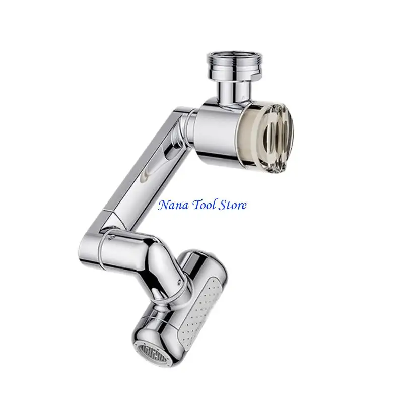 31GJ Rotate Faucet Filter Aerator Robotic Arm Faucet Extenders Kitchen and Bathroom Splashes-Proof Water Outlet