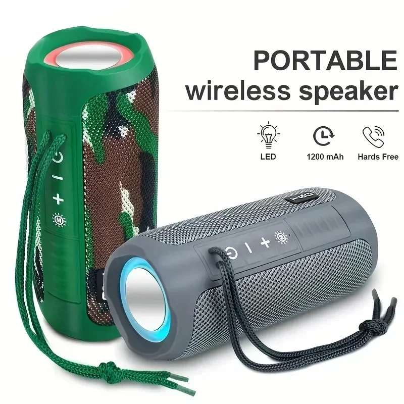 

Waterpro With Lamp Outdoor Portable Upright Support TG227 Wireless Compatible Speaker Music Player USB/ TF/ FM Radio Music Party