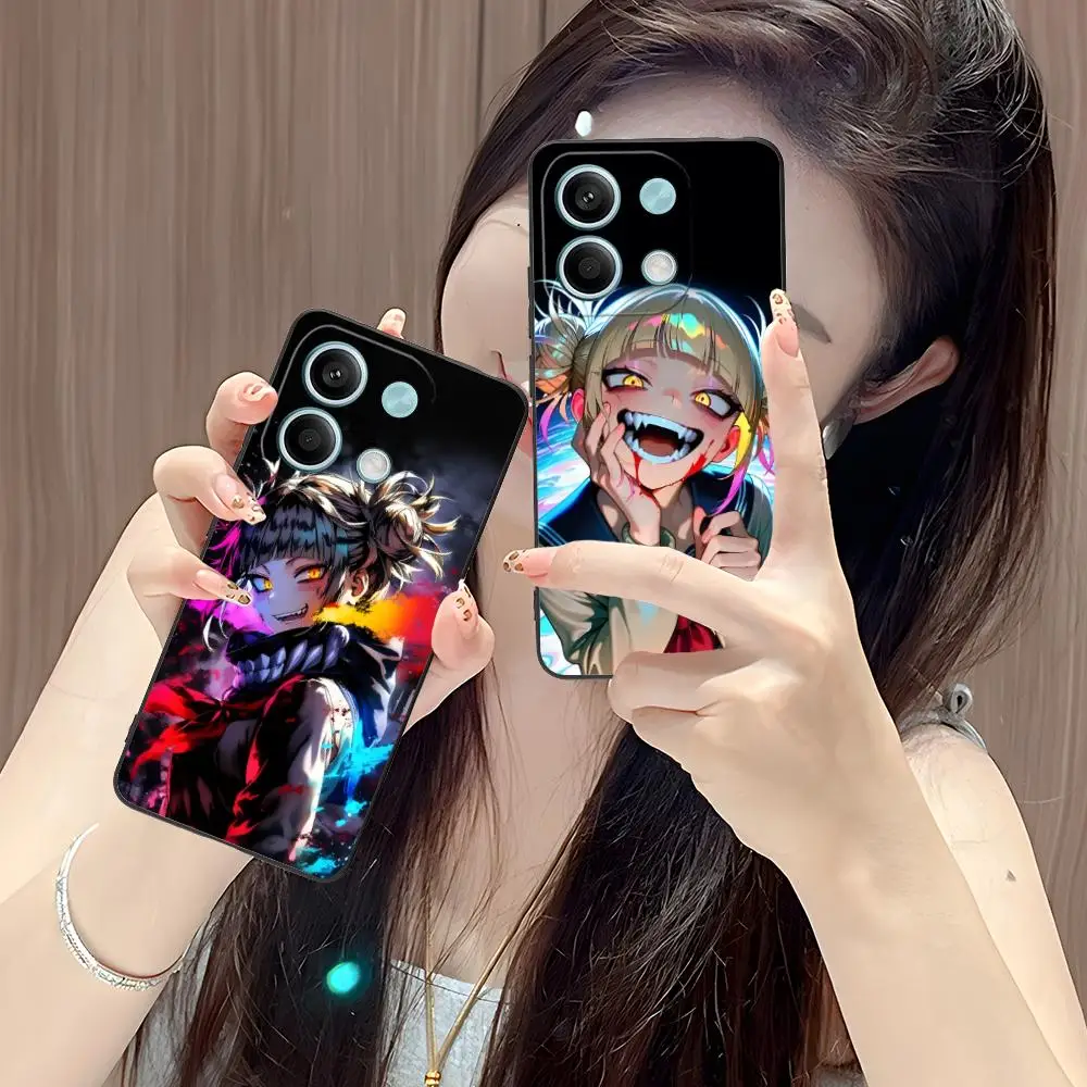 

Чехол для мобильного телефона Hero Academia Toga для POCO F6 F5 F4 F3 F2 Pro GT C40, защитный чехол с цветной печатью, роскошный чехол для мобильных телефонов