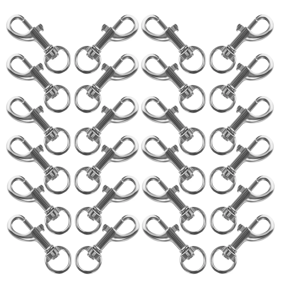 

40pcs Metal Dog Buckle Unbreakable Lanyard Clips Leash Connector Durable Material 360 Degree Rotating Pet Leash Hook Snap Hooks