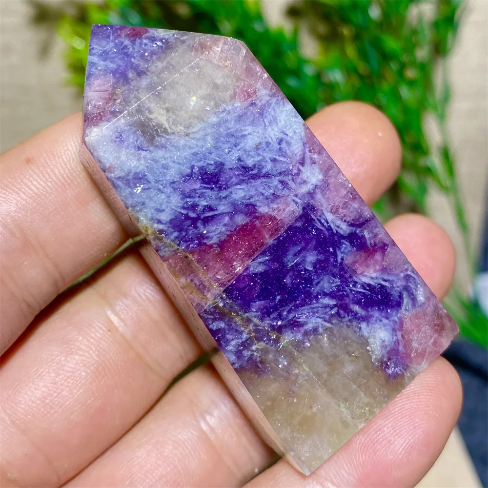 Unicorn Stone Natural Purple Crystal Wand Mineral Tower Fengshui Obelisk Reiki Meditation Energy Home Decor For Room