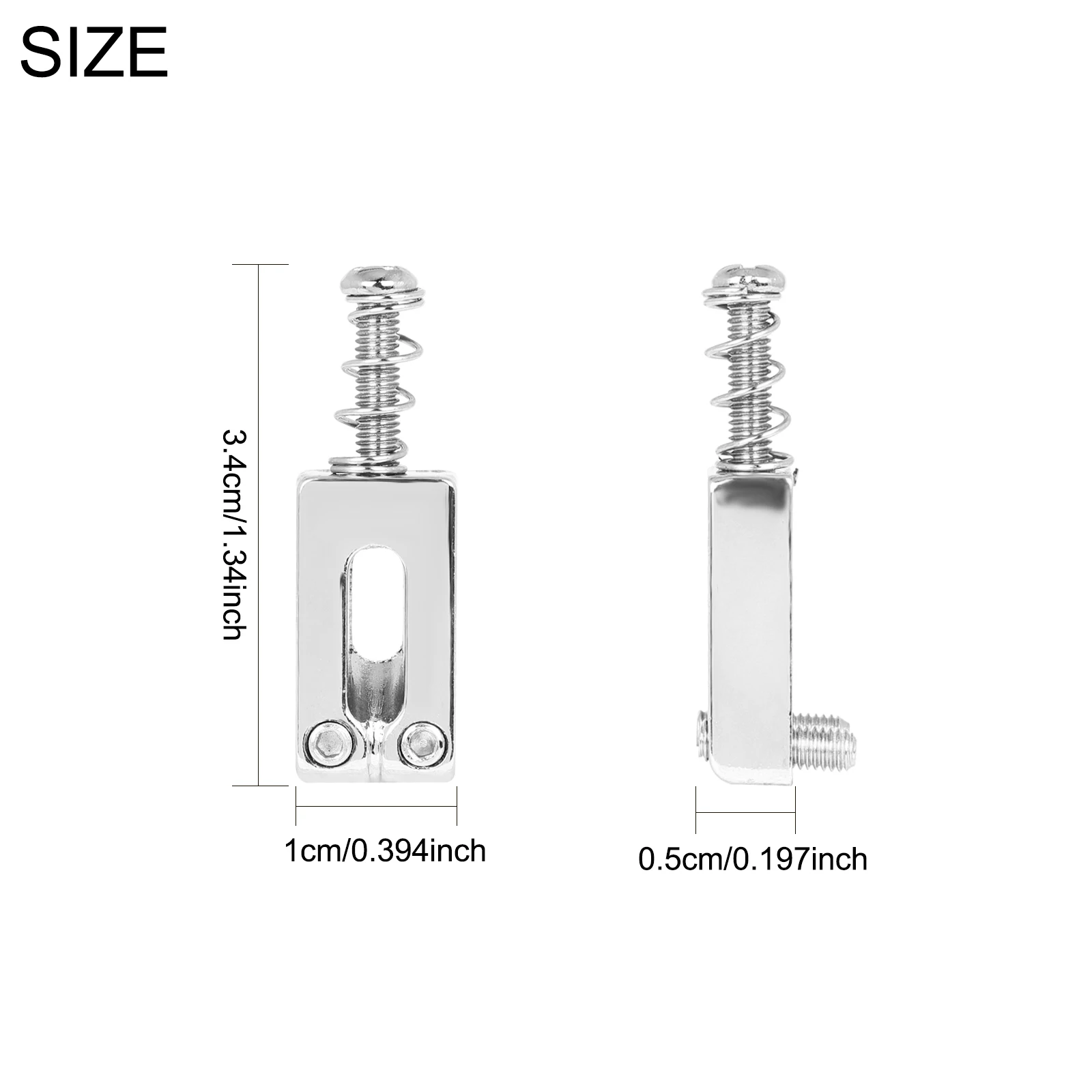 6‑Pack Electric Guitar Bridge Saddles Stable Vibrato Hardware Replacement Parts for Electric Guitar Repair Maintenance Tuning