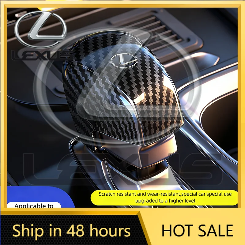 

Наклейки для интерьера автомобиля Lexus 2026: Защитная накладка на рычаг КПП из ABS-пластика с карбоновым покрытием для Lexus F SPORT ES RX NX LS UX LM LX GX