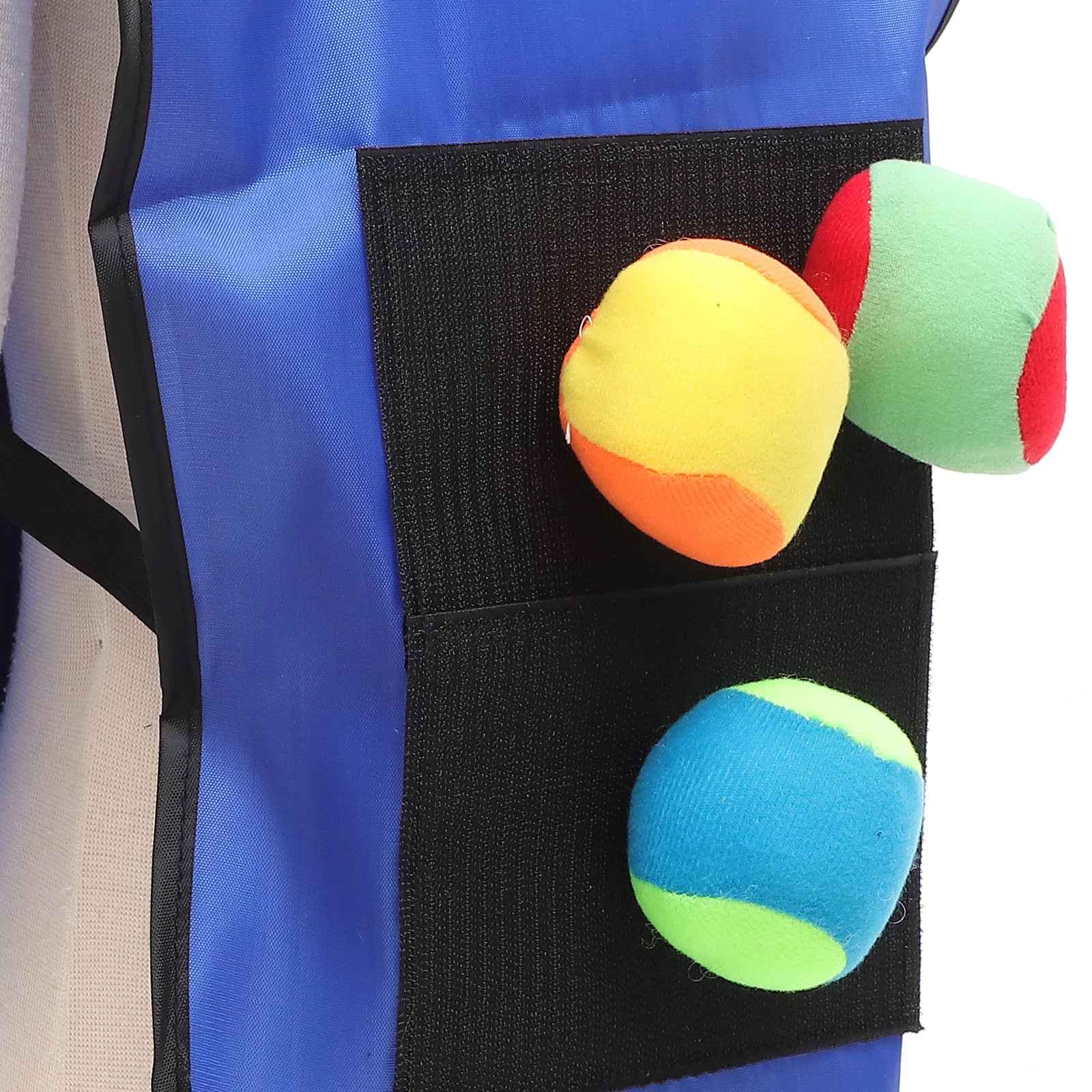 

12 Pcs Sticky Ball Vest Kids Toys Premium Cloth Balls Games Children Toddler Gifts Motor Skills Social