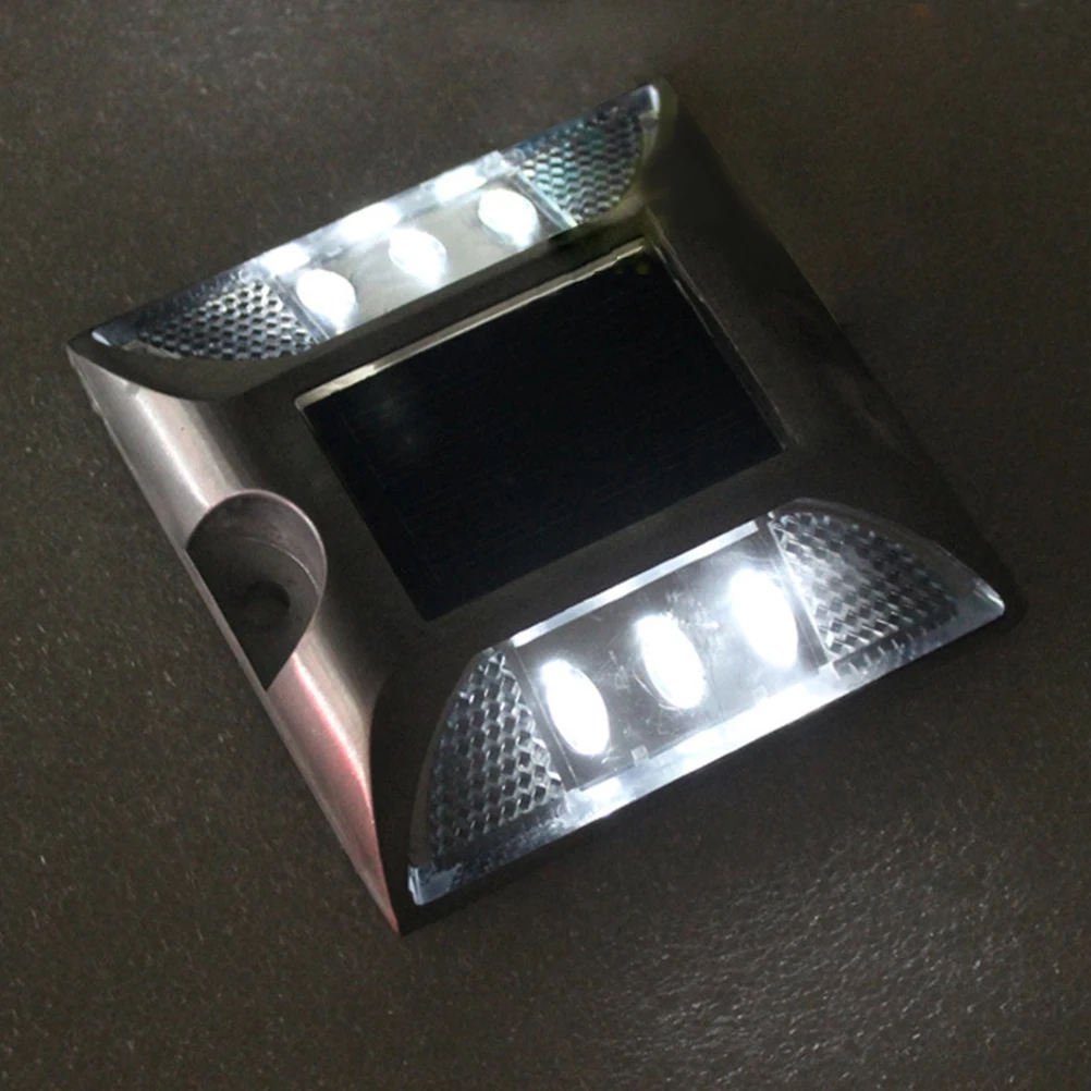 Solar Deck Lights LED Road Studs Weatherproof IP68 Reliable for Home Pathway Garden Fence Border Landscape Lighting Night Safety