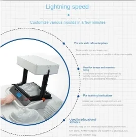 Desktop Vacuum Thermal Blister Machine Small 3D Modeling Machine Hot Pressing Forming Machine Making Various Molds