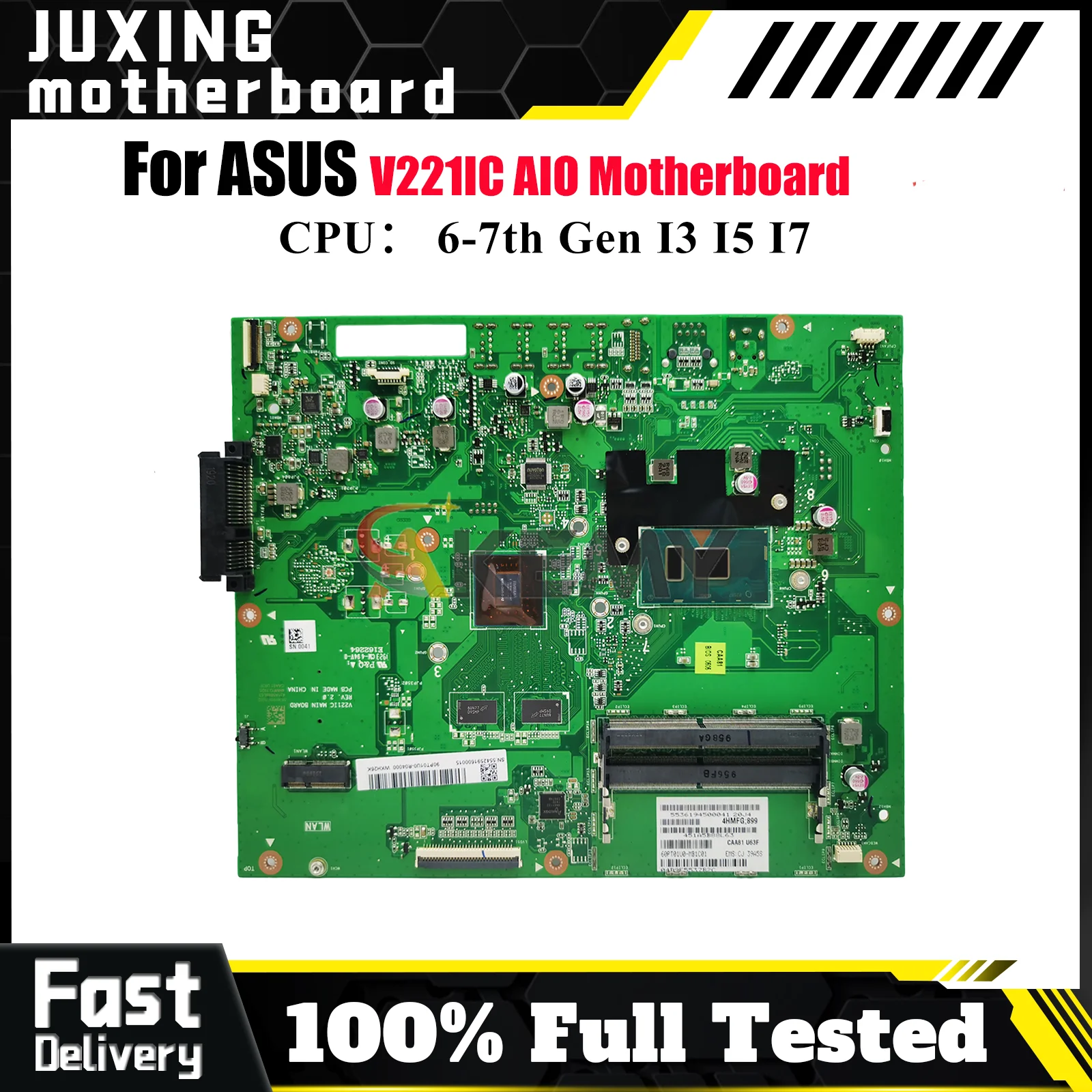 

V221IC Motherboard For ASUS Vivo AiO V221IC V221ID V221I Mainboard With I3 I5 I7 CPU 100% tests OK fast shipping High quality