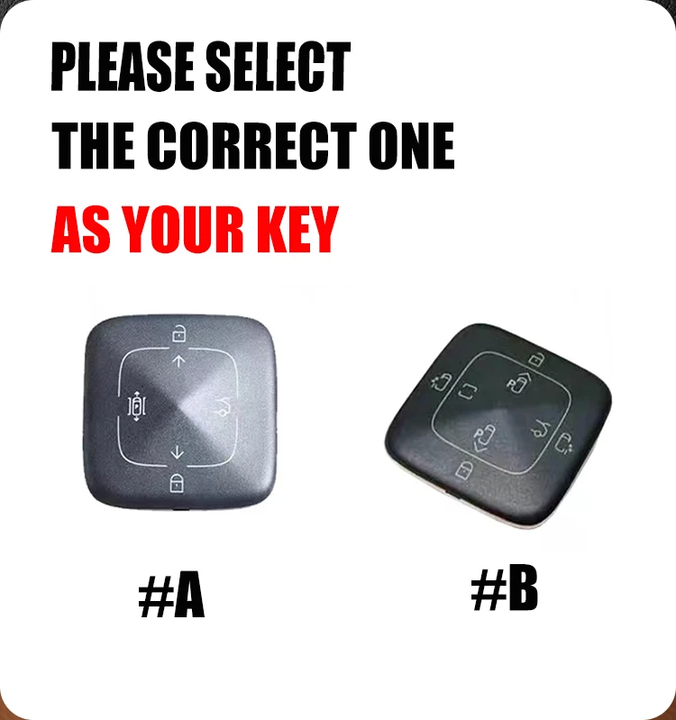 For Zeekr X 001 009 2022 2023 8 Button Aluminum Alloy Goatskin Car Key Case Cover Car Key Case Protect Fob Keyfob Shell Buckle