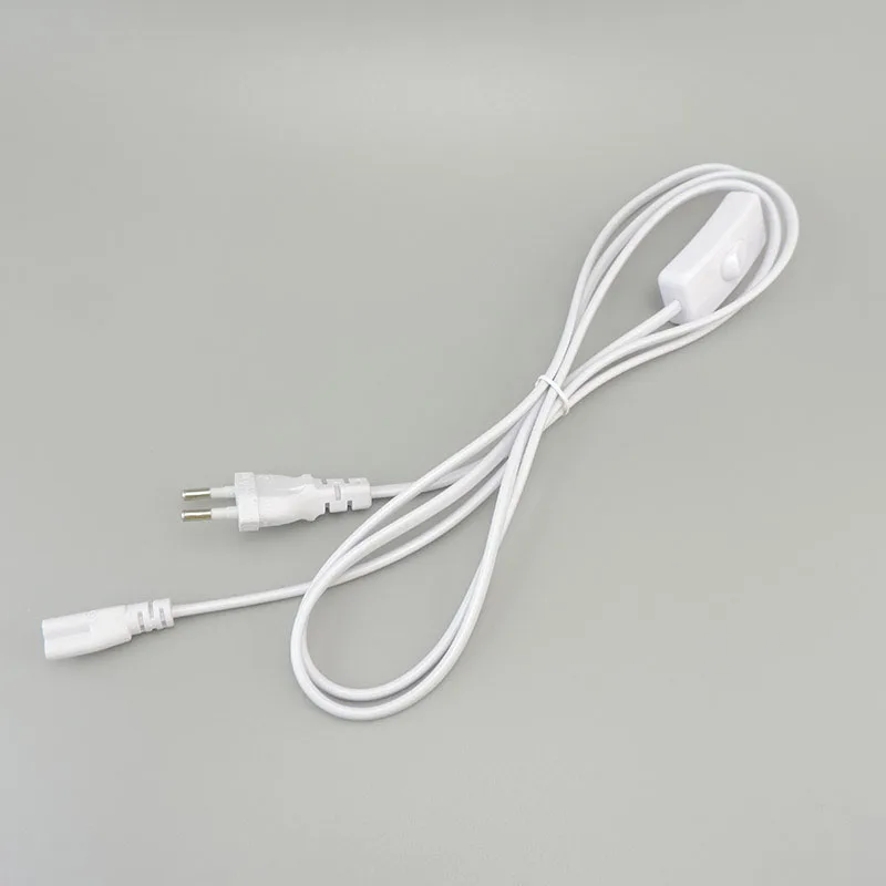 EU US Plug 3pin hole ON/OFF electric Switch Cable T5 light Tube Power supply Charging Connection extension Wire Connector c1